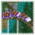 RCT2 Style Corkscrew Roller Coaster Train